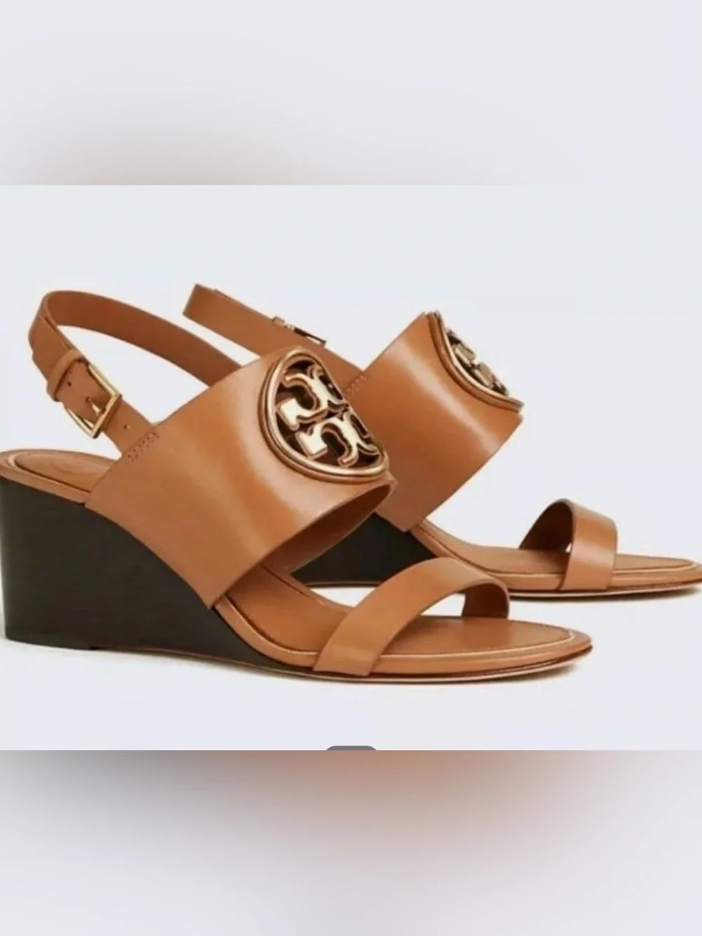 NIB Tory Burch tan wedges